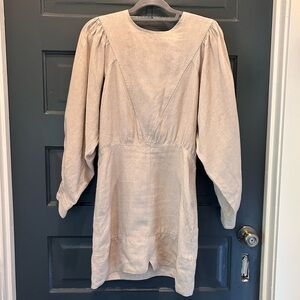 Isabel Marant Etoile Nuevo Linen Paneled Mini Dress size 38 (fits US 4)